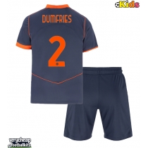 Inter Milan Denzel Dumfries #2 Replica Third Minikit 2025-26 Short Sleeve (+ pants)